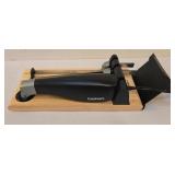 LR - Wusthof Gourmet 4143/4505/4562 Knives, Henckels Knife, Cuisinart Electric Knife with Stand