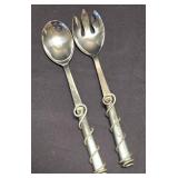 LR - Capco Glass Salt & Pepper Shaker Set - 8 Shakers, Wiener Dogs, Blue Square Shakers, Utensils