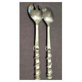 LR - Capco Glass Salt & Pepper Shaker Set - 8 Shakers, Wiener Dogs, Blue Square Shakers, Utensils