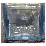 LR - Capco Glass Salt & Pepper Shaker Set - 8 Shakers, Wiener Dogs, Blue Square Shakers, Utensils