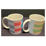 LR - Personalized Pooch Dog Mugs - 6-Piece Set with Colorful Stripes & Quotes