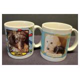 LR - Personalized Pooch Dog Mugs - 6-Piece Set with Colorful Stripes & Quotes