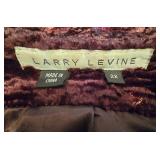 LR - Vintage Larry Levine Faux Fur Coat - 2X - Made in China