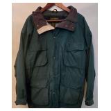 LR - Eddie Bauer Outdoor Outfitters Parka - Green, Striped Fleece Lining, Men