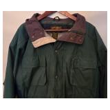 LR - Eddie Bauer Outdoor Outfitters Parka - Green, Striped Fleece Lining, Men
