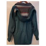 LR - Eddie Bauer Outdoor Outfitters Parka - Green, Striped Fleece Lining, Men