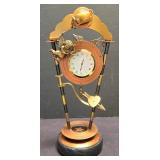 LR - Parvenue Cupid Clock - Marble-Look Base