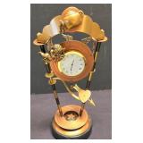 LR - Parvenue Cupid Clock - Marble-Look Base