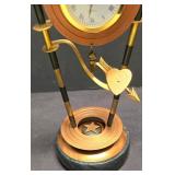 LR - Parvenue Cupid Clock - Marble-Look Base