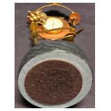 LR - Parvenue Cupid Clock - Marble-Look Base