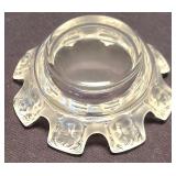 LR - Lalique Saint Nicholas Cherub Frosted Crystal Bowl - Signed