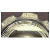 LR - Lalique Saint Nicholas Cherub Frosted Crystal Bowl - Signed