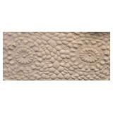 LR - Decorative Tableware Lot: Ivory Oval Tray; Blue/Rust Tray; Blue Vase; Brown & Tan Mugs; Candleholders