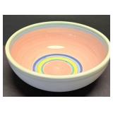 LR - Caleca Hand Painted Bowl with 3 Tulip Bowls & Blue Bowl - Hand Painted in Italy