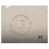 LR - Caleca Hand Painted Bowl with 3 Tulip Bowls & Blue Bowl - Hand Painted in Italy