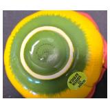 LR - Caleca Hand Painted Bowl with 3 Tulip Bowls & Blue Bowl - Hand Painted in Italy