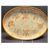 LR - Savironda Mexican Ceramic Set: Terracotta Platter, Spoon Rest, Mugs & D.A. Mano Italian Mug