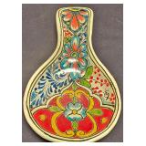 LR - Savironda Mexican Ceramic Set: Terracotta Platter, Spoon Rest, Mugs & D.A. Mano Italian Mug