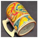 LR - Savironda Mexican Ceramic Set: Terracotta Platter, Spoon Rest, Mugs & D.A. Mano Italian Mug