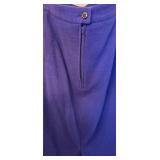 LR - Vintage Princess Florence Skirt Suit & Blouse - Vintage Wool - Blue