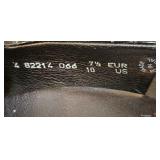 LR - Mephisto AirJet Crocodile-Texture Leather Loafers - Black - Made in Portugal