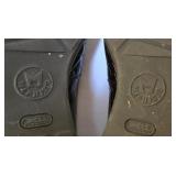 LR - Mephisto AirJet Crocodile-Texture Leather Loafers - Black - Made in Portugal