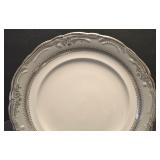 K - J Preziosi Lavorato Glass - Linen Effects Versailles Ambience Bowl - Murano Goblet - Imperial Plate