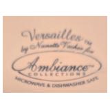 K - J Preziosi Lavorato Glass - Linen Effects Versailles Ambience Bowl - Murano Goblet - Imperial Plate