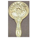 LR - Janeke Folding Mirror with Leather Case (Made in Italy) & Silver-tone Hand Mirror