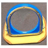 LR - Janeke Folding Mirror with Leather Case (Made in Italy) & Silver-tone Hand Mirror