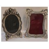 LR - Antique Ornate Picture Frames (Lot of 7) - Silver-Plated & Gold-Tone
