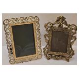 LR - Antique Ornate Picture Frames (Lot of 7) - Silver-Plated & Gold-Tone