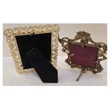 LR - Antique Ornate Picture Frames (Lot of 7) - Silver-Plated & Gold-Tone