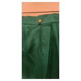 LR - Vintage Princess Florence Green Skirt Suit with Black Blouse - Made in Italy