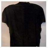 LR - Vintage Princess Florence Green Skirt Suit with Black Blouse - Made in Italy