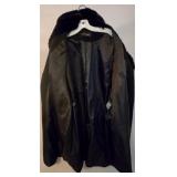 LR - Jones New York Wool Blend A-line Jacket with Faux Fur Collar - Black