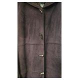 LR - Ralph Lauren Hooded Black Coat - Winter Outerwear, Classic Style