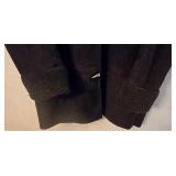 LR - Ralph Lauren Hooded Black Coat - Winter Outerwear, Classic Style