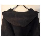 LR - Ralph Lauren Hooded Black Coat - Winter Outerwear, Classic Style