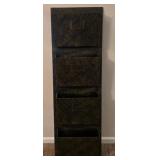 LR - Decorative Hanging Metal Filing System - 4-Drawer