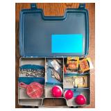 LR - Plano 3-Tray Tackle Box w/ Lures, Minnow Bucket & Knife