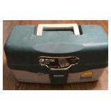 LR - Plano 3-Tray Tackle Box w/ Lures, Minnow Bucket & Knife
