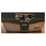 LR - Plano 3-Tray Tackle Box w/ Lures, Minnow Bucket & Knife