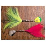 LR - Len Thompson Vintage Spoons Lot - Hunter Tail & Huskie Junior Lures