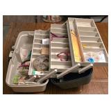 LR - Plano Tackle Box - Contents Include Fishing Lures, Hooks, Pliers & Accessories