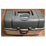 LR - Plano Tackle Box - Contents Include Fishing Lures, Hooks, Pliers & Accessories