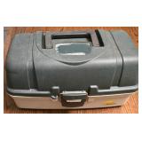 LR - Plano Tackle Box - Contents Include Fishing Lures, Hooks, Pliers & Accessories