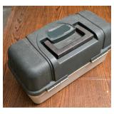 LR - Plano Tackle Box - Contents Include Fishing Lures, Hooks, Pliers & Accessories