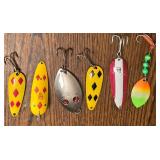 LR - Vintage Dardevle Spoons Lot - Assorted Colors