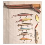 LR - Vintage Giant Killer Spoon Lure - Made in France + Assorted Minnow Lures